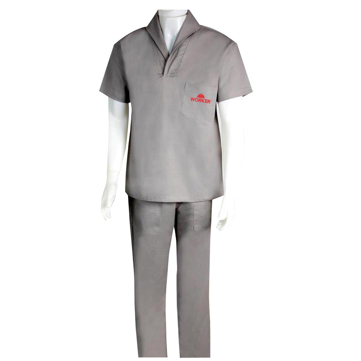 Conjunto Uniforme Industrial Cinza Grande Worker