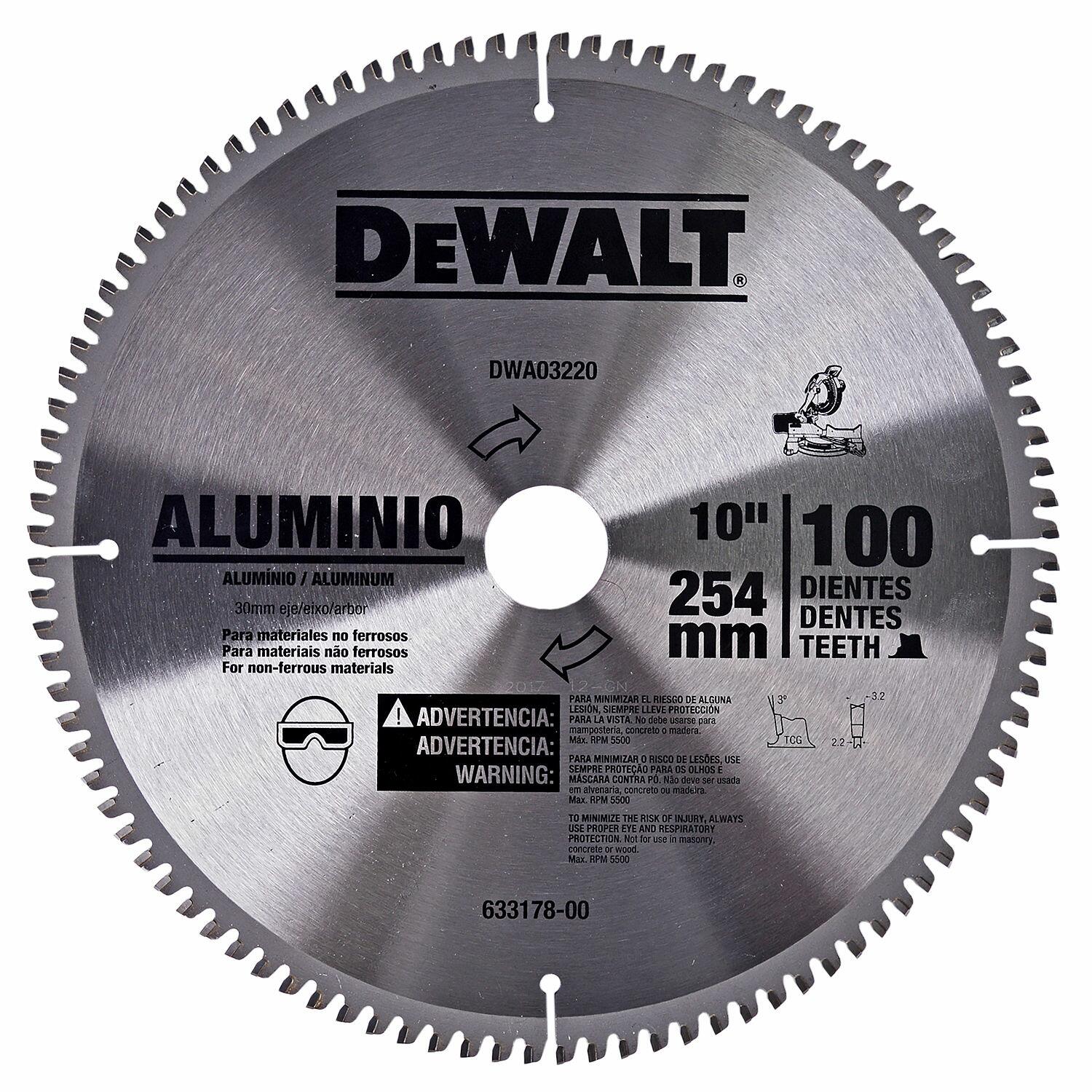 Disco de Serra Esquadria para Alumínio 254Mm 10