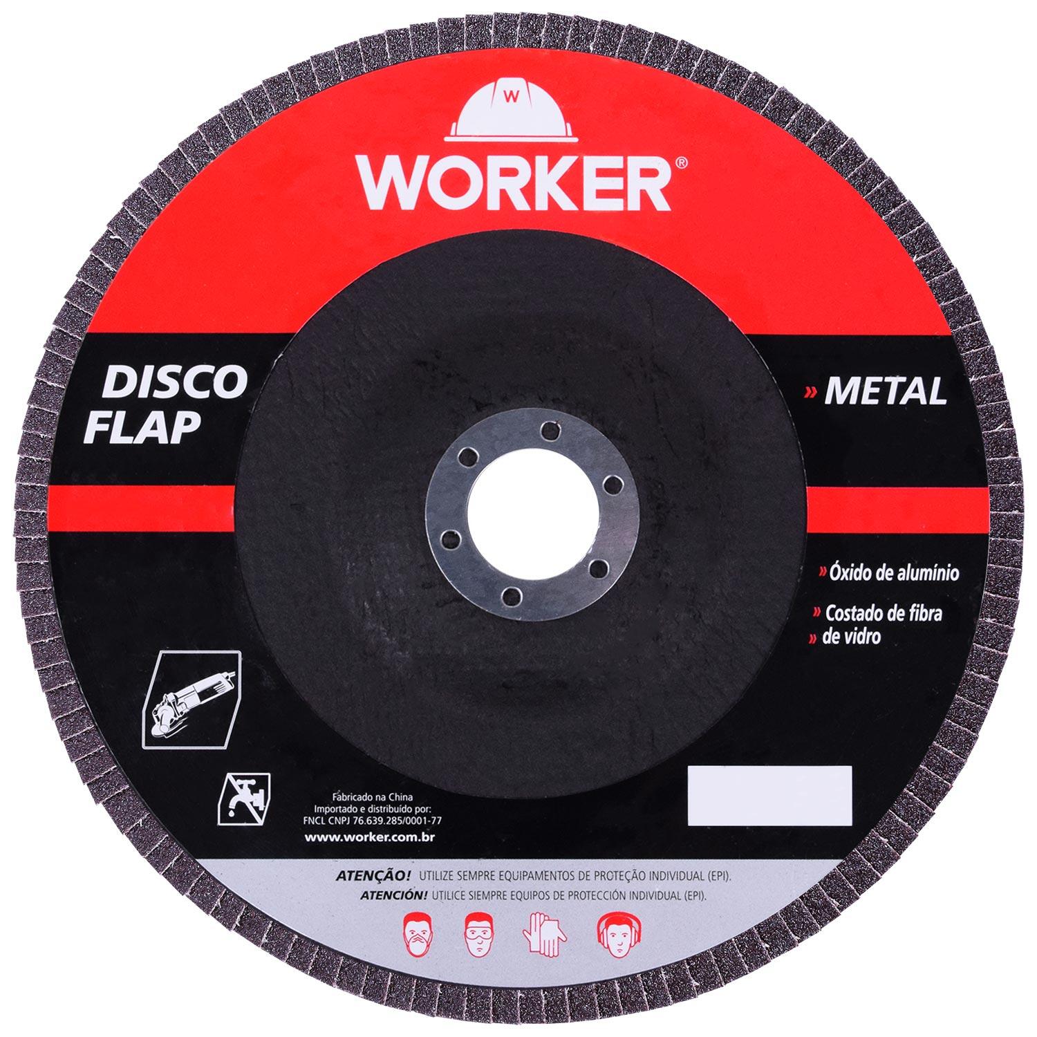 Disco Flap Curvo G120 178 X 22,3Mm Metal Worker