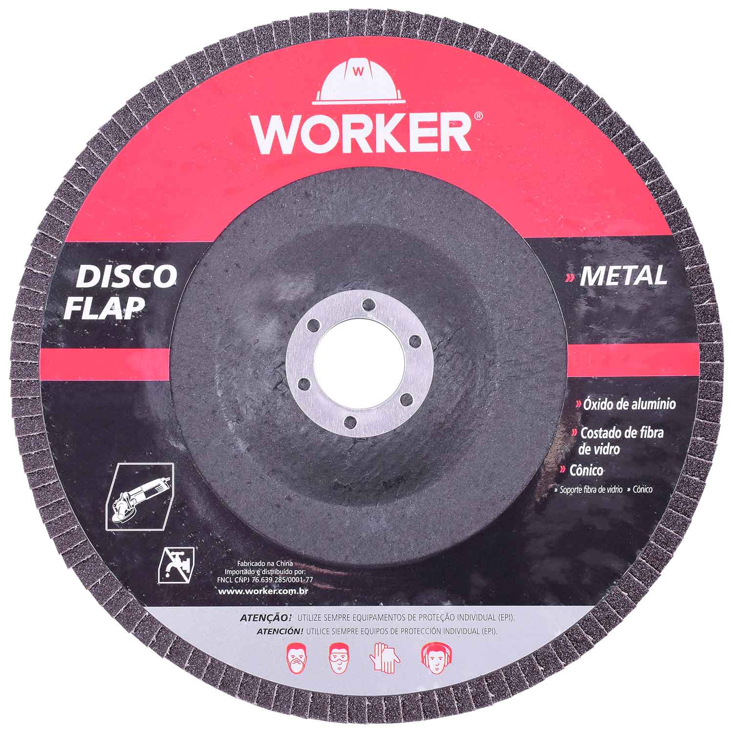 Disco Flap Curvo G60 115Mm X 22,23Mm Metal Worker