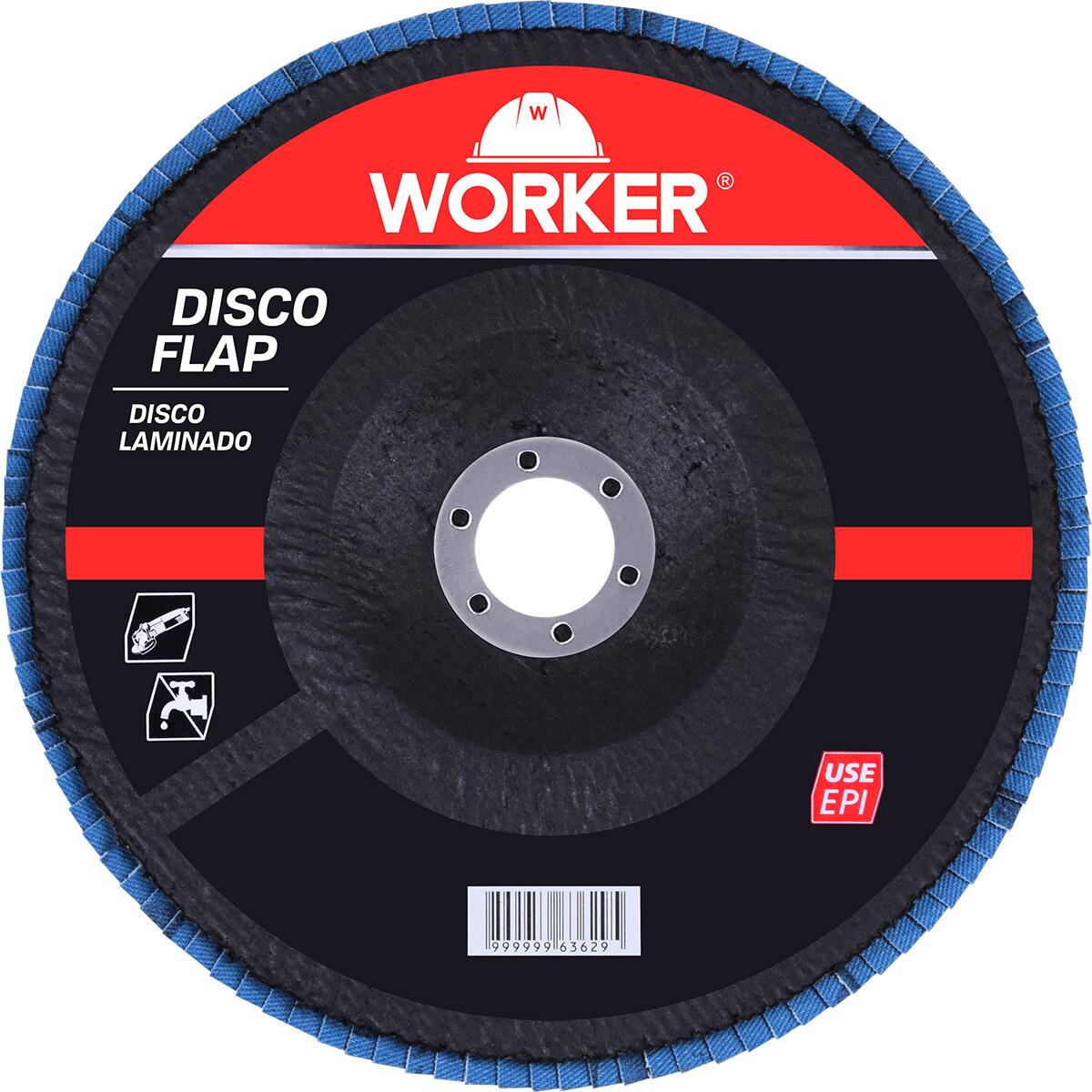 Disco Flap Inox Curvo Grão 80 7