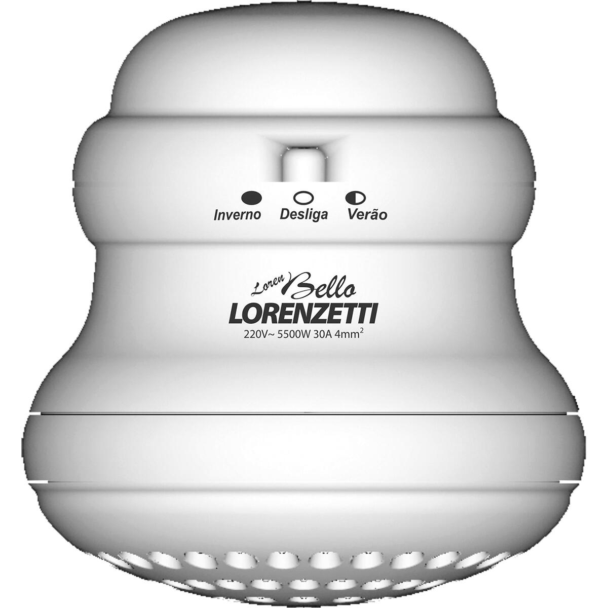 Chuveiro Loren Bello Branco 4600W 220V Lorenzetti