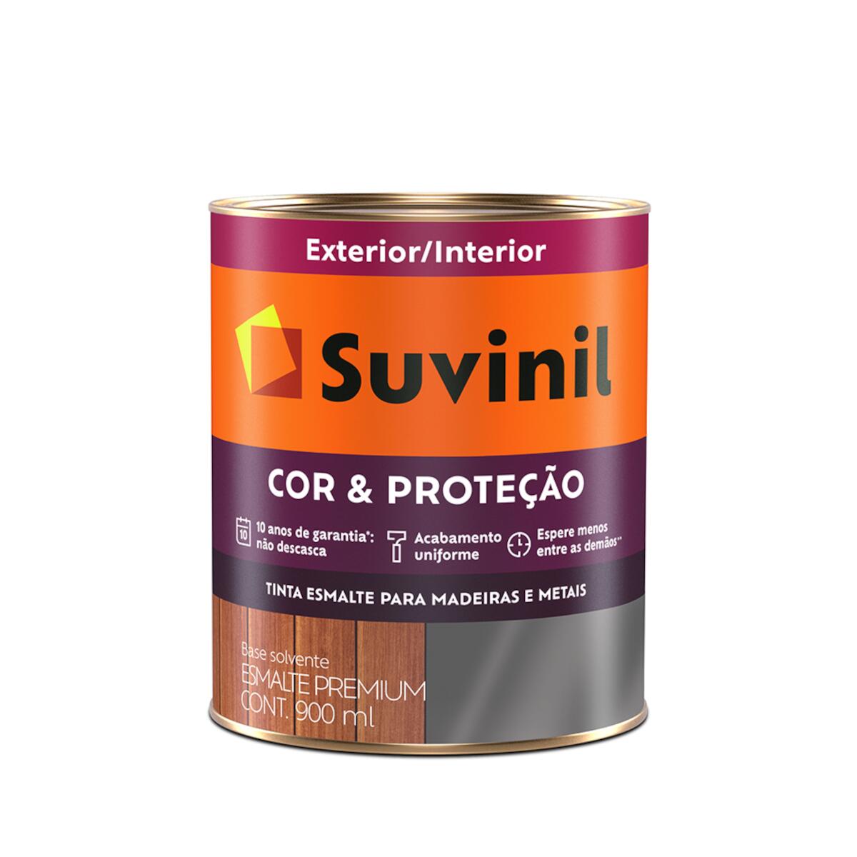 Tinta Esmalte Cor & Proteção Brilhante Branca 900Ml Suvinil