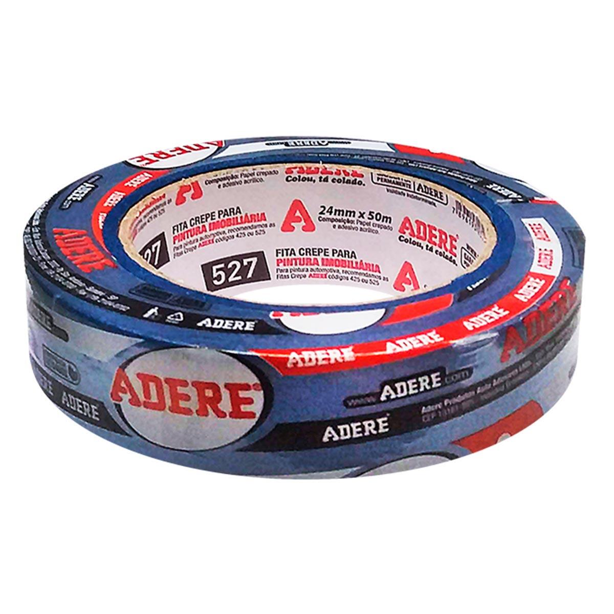 Fita Crepe 527S Azul 24Mmx50M