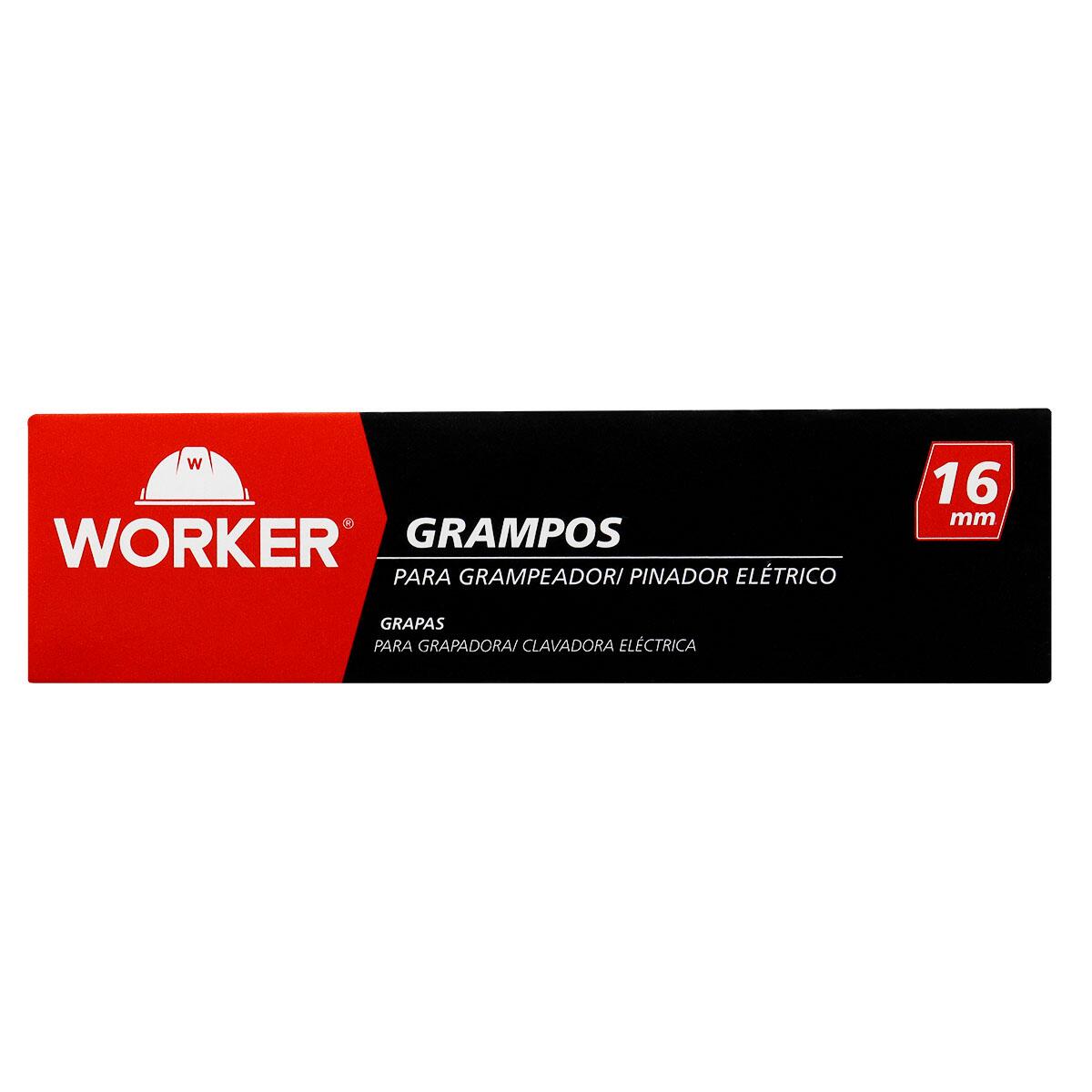 Grampo para Grampeador/ Pinador Elétrico 16Mm 1000 Pçs Worker