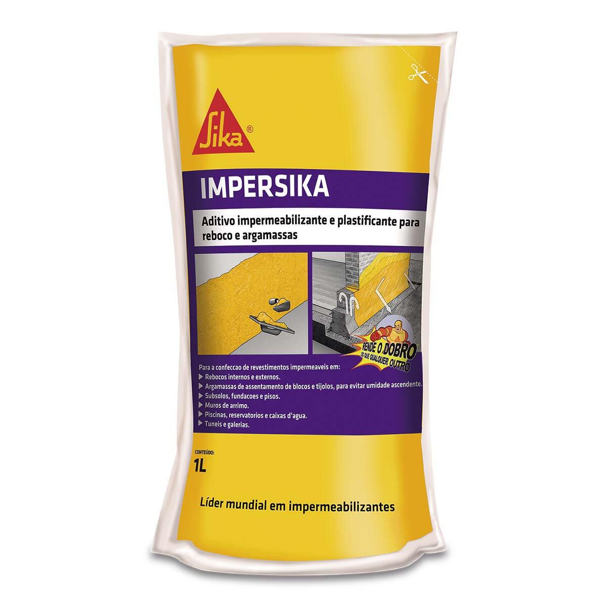 Impersika Impermeabilizante Plastificante 1L Sika