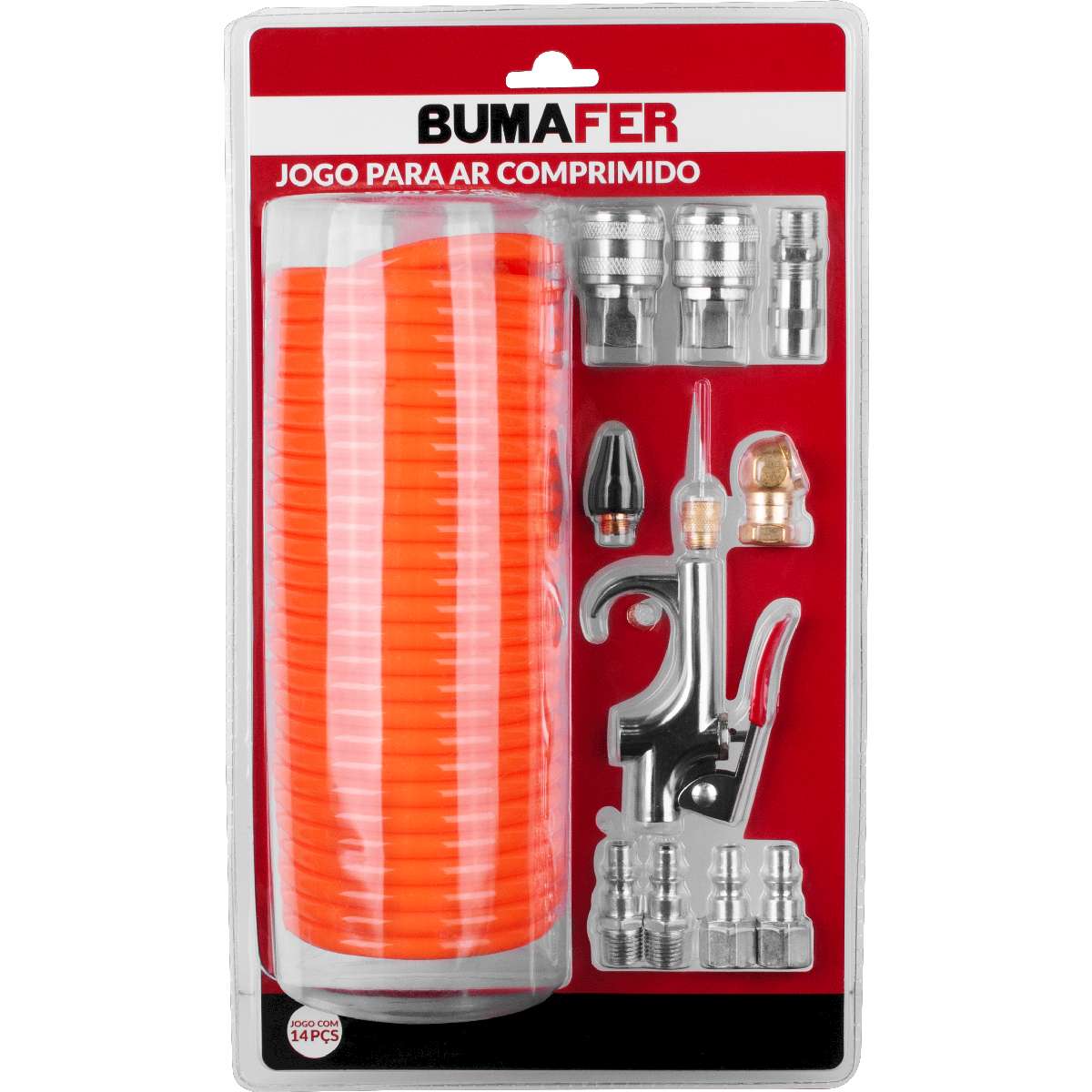 Jogo Ar Comprimido 14 Pcs Bumafer