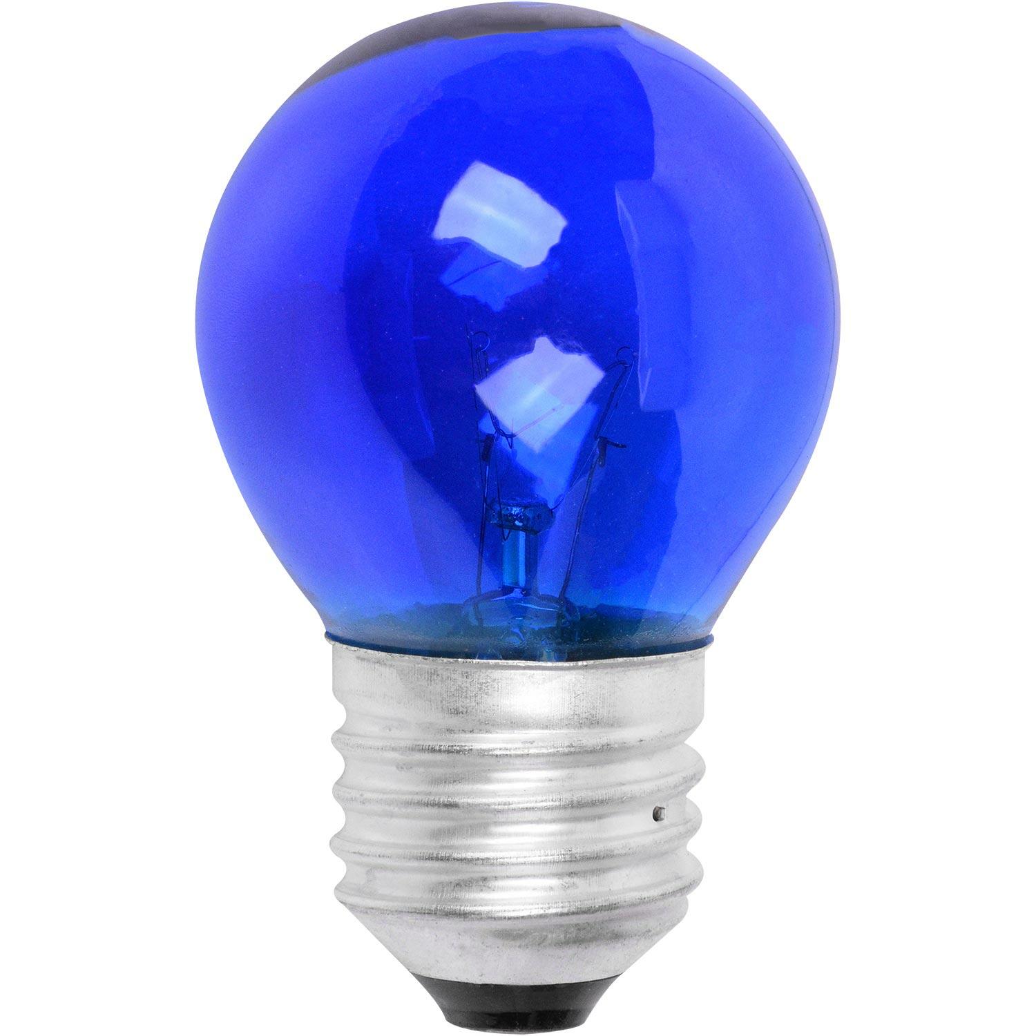 Lâmpada Bolinha 15W E27 Azul Incandescente Liege 127V