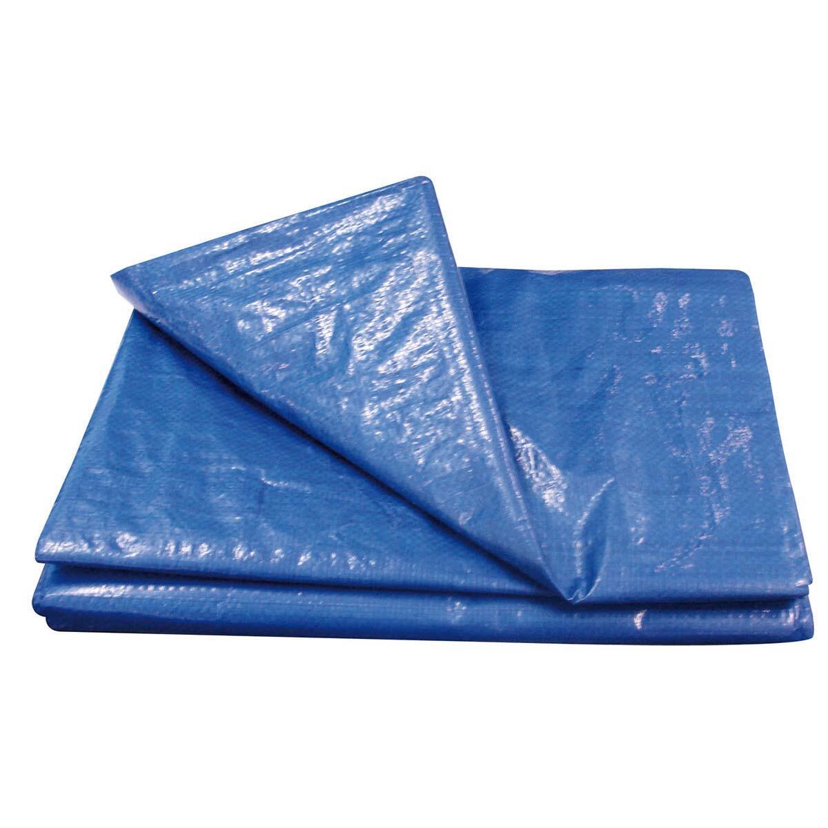 Lona Encerada de Polietileno 200 Micras 6M X 3M Azul Worker