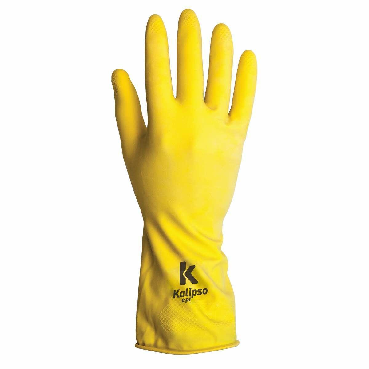 Luva Látex Light Tamanho Xg 10 Amarelo Kalipso