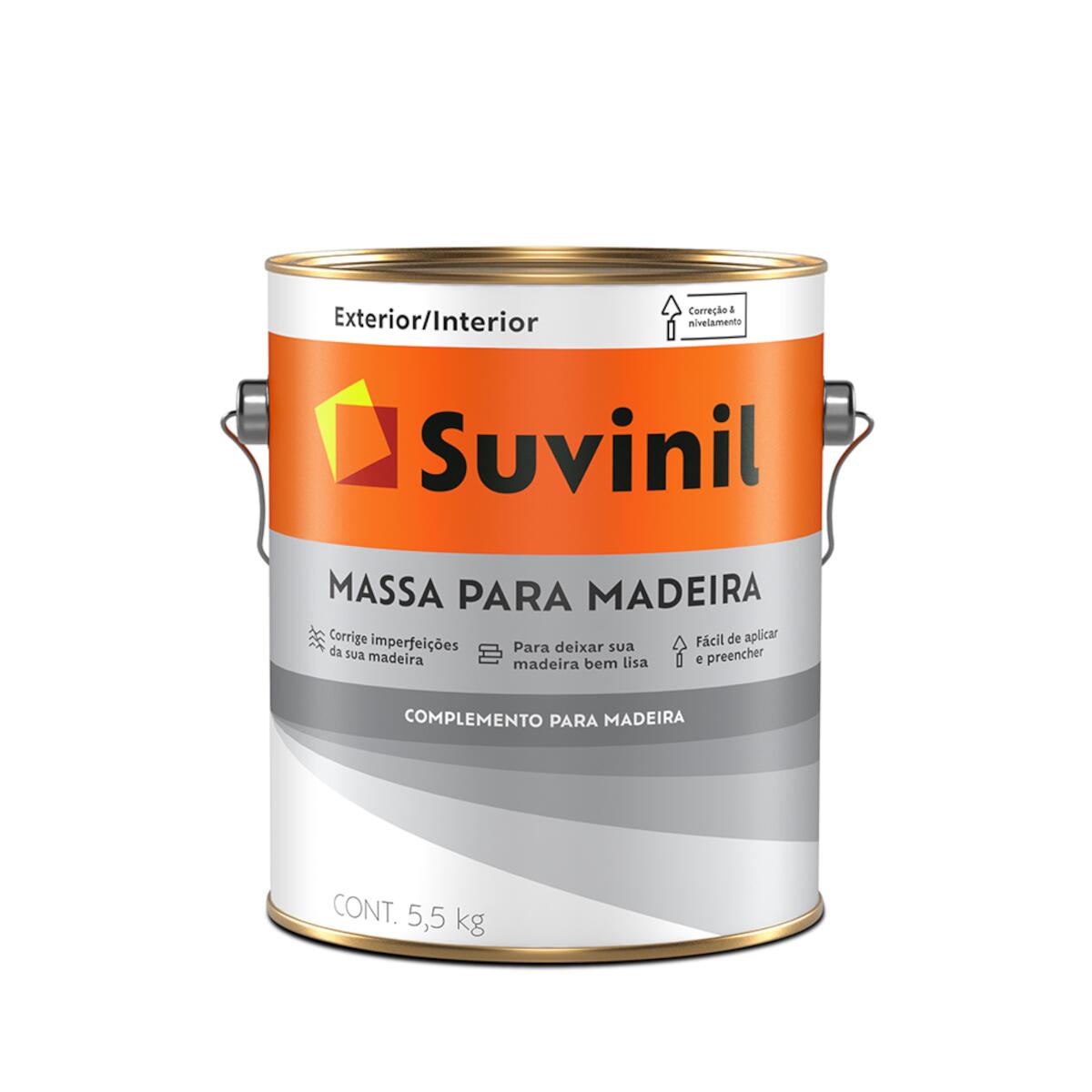 Massa para Madeira Branco 5,5Kg Suvinil