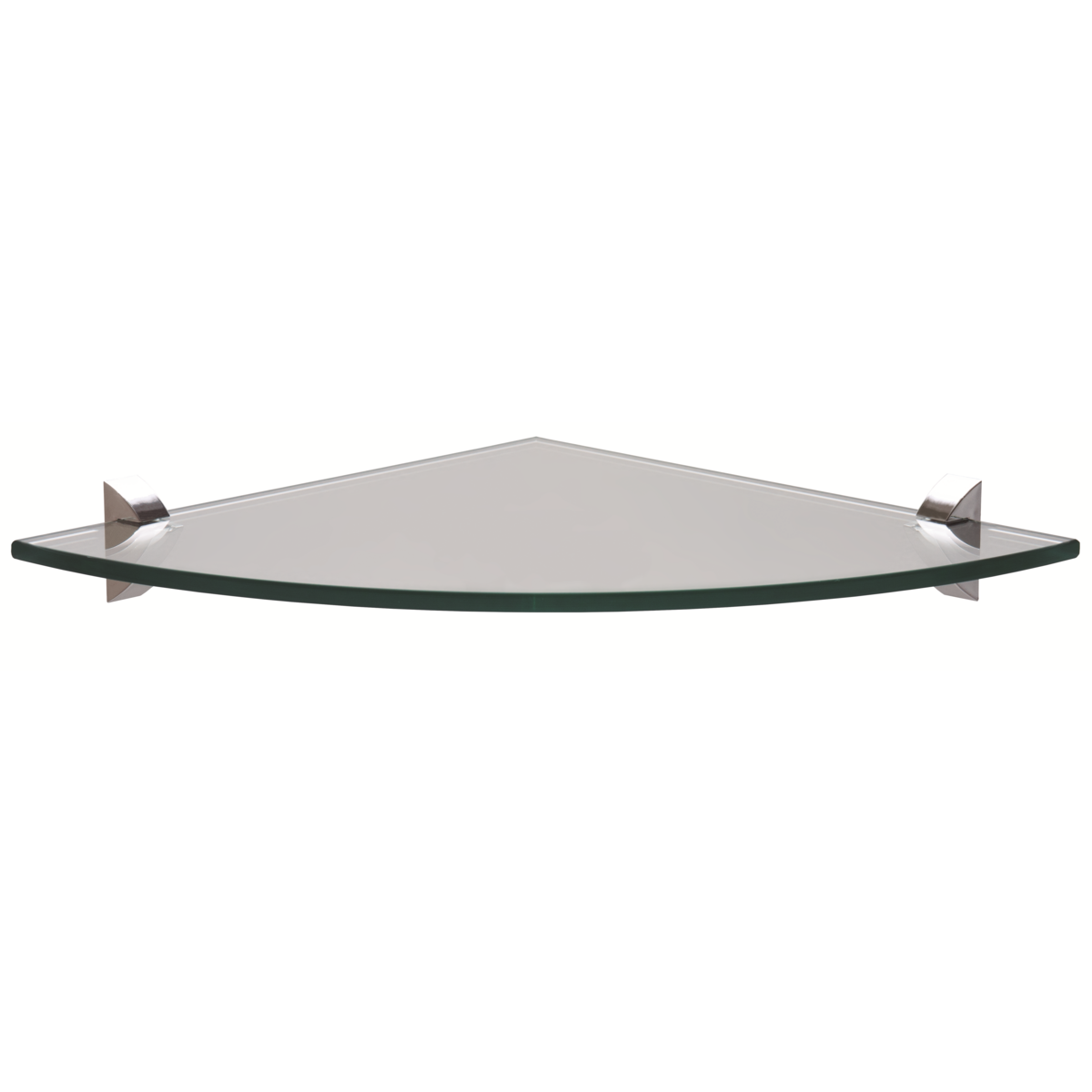 Prateleira de Vidro de Canto com Suporte 250X250X8Mm Tramontina