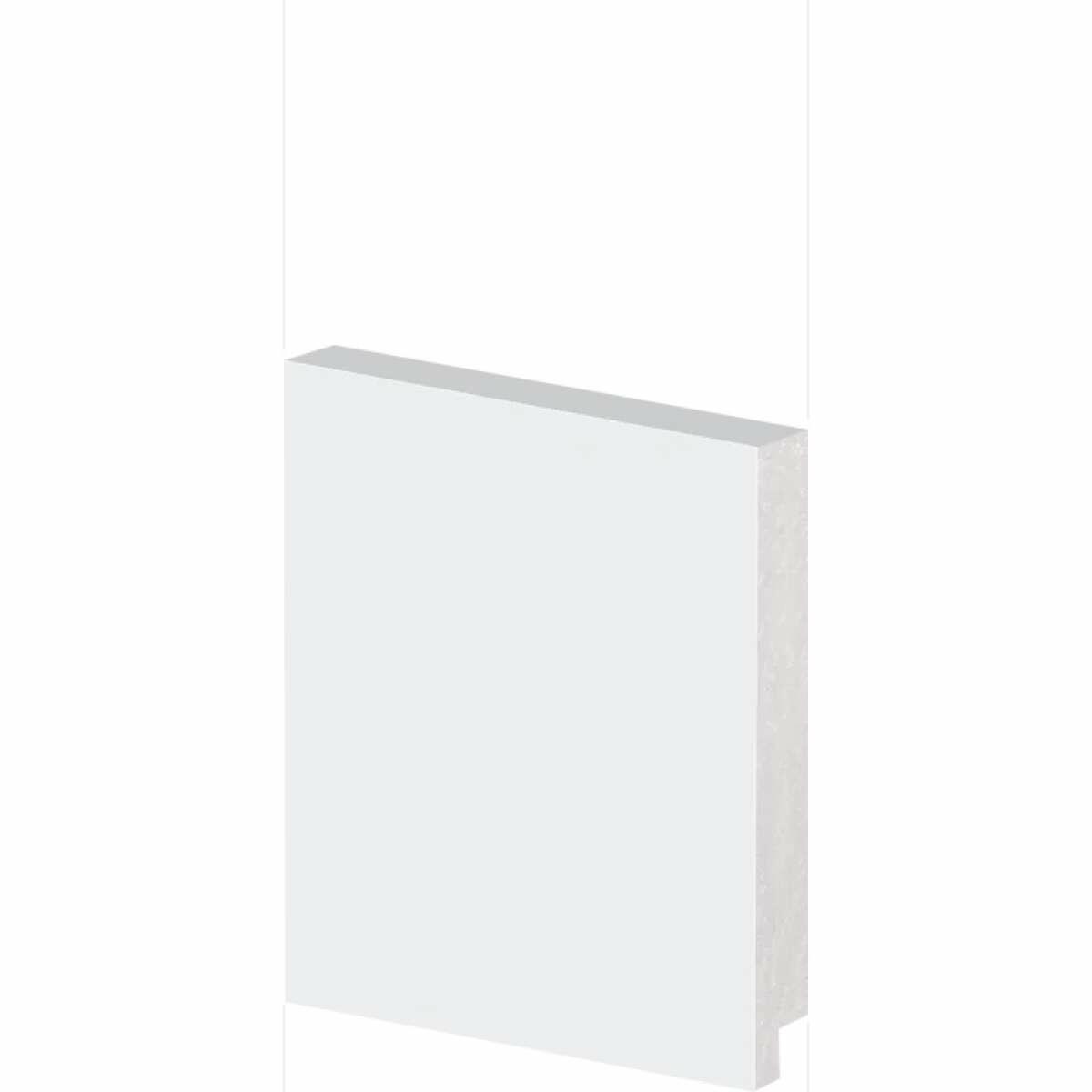 Rodapé Liso 2,40M 100X13Mm Branco Arquitech