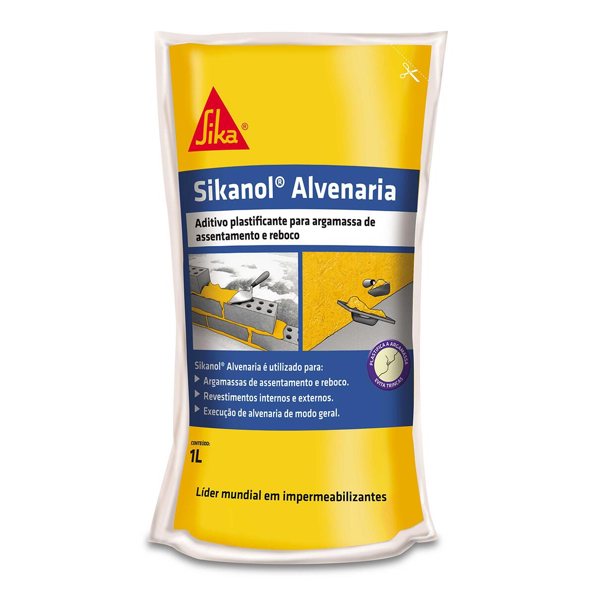Sikanol Plastificante Alvenaria 1L Sika