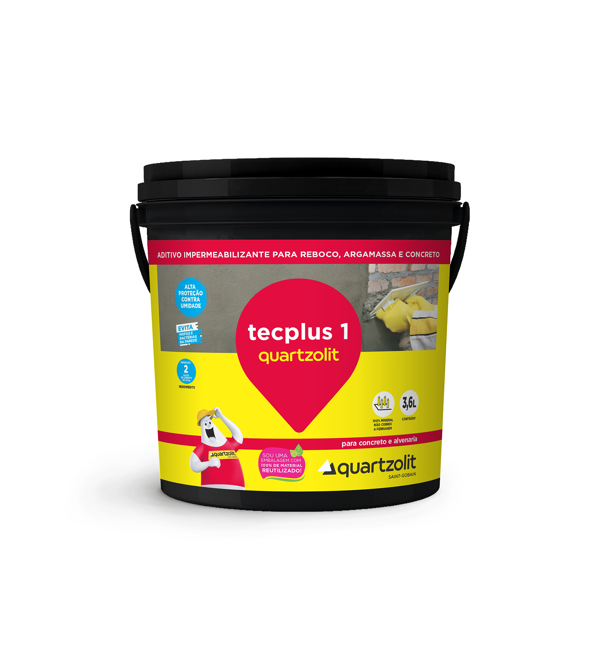 Impermeabilizante Tecplus 1 Branca 3,6L Quartzolit