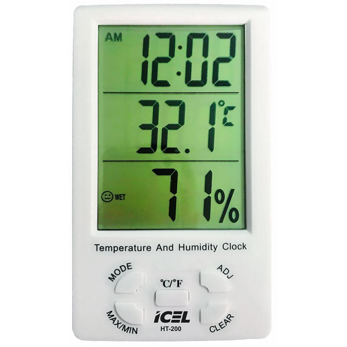 Termo Higrômetro Digital 1,5V 10%-99% Ht-200 Icel