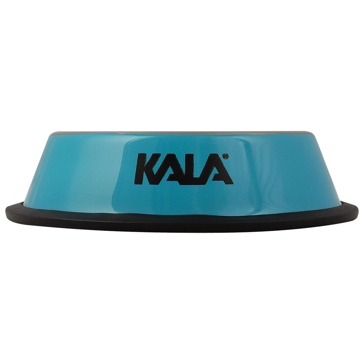 Tigela para Pets em Aço Inox Azul 30Cm Kala