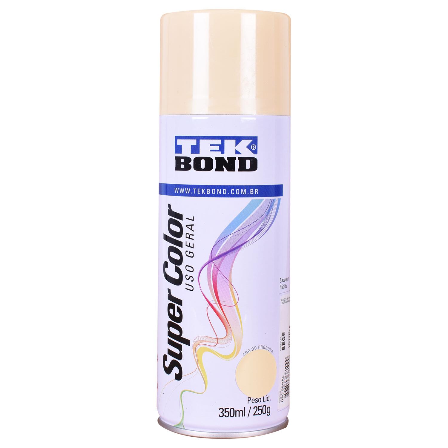 Tinta Spray Super Color para Uso Geral Bege 350Ml Tekbond