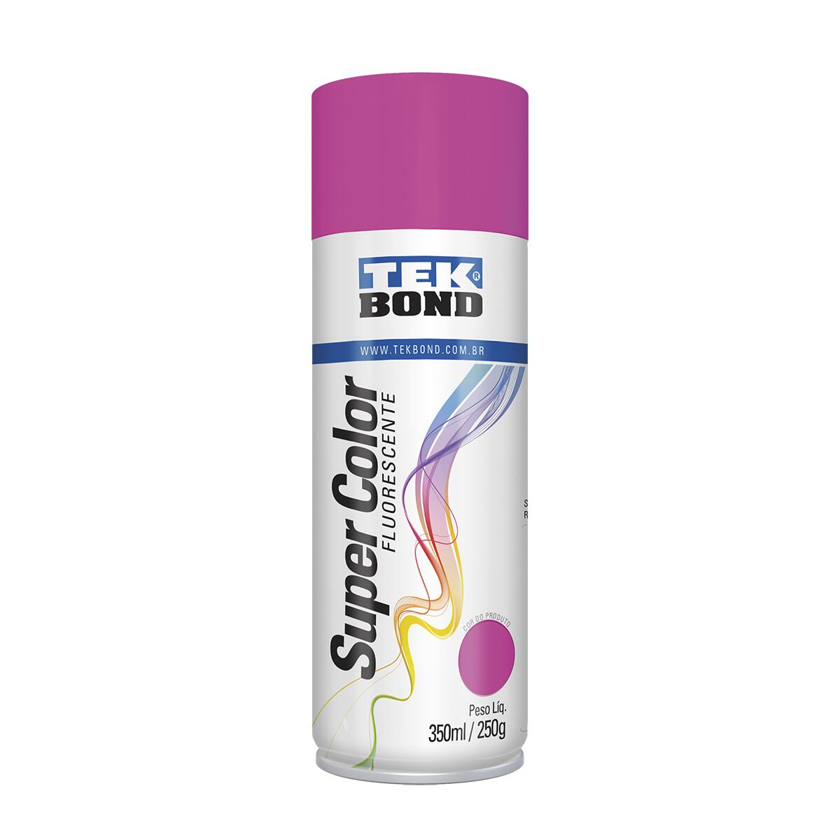 Tinta Spray Luminosa Tekbond Rosa 350Ml