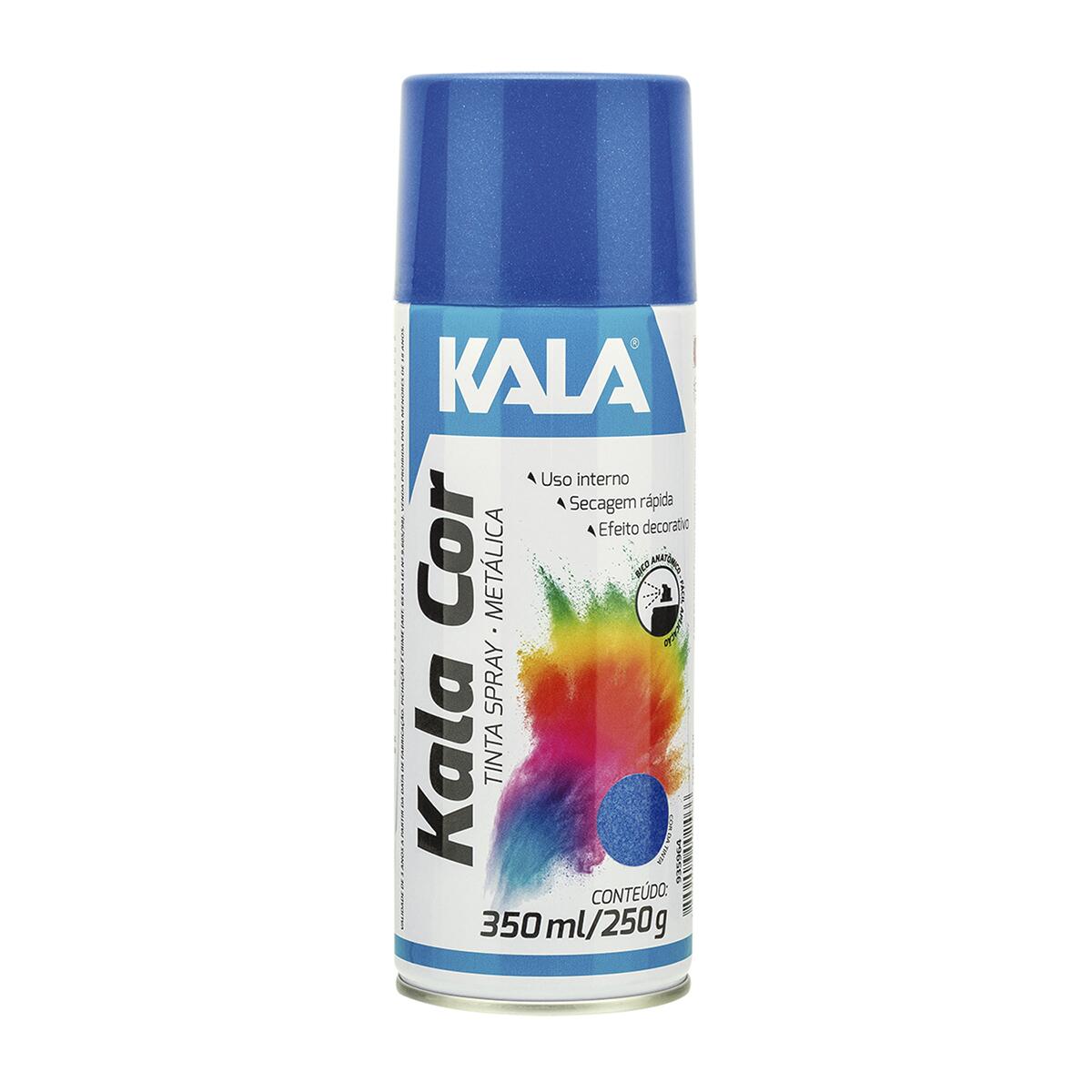 Tinta Spray Metálico Kala Azul 350Ml