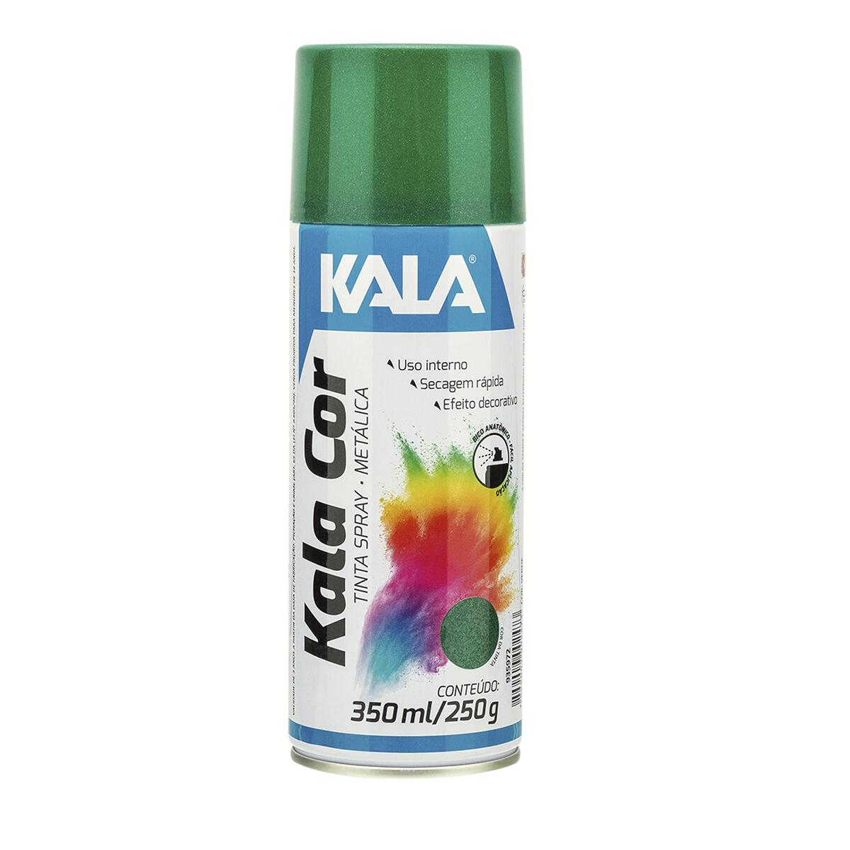Tinta Spray Metálico Verde 350Ml Kala