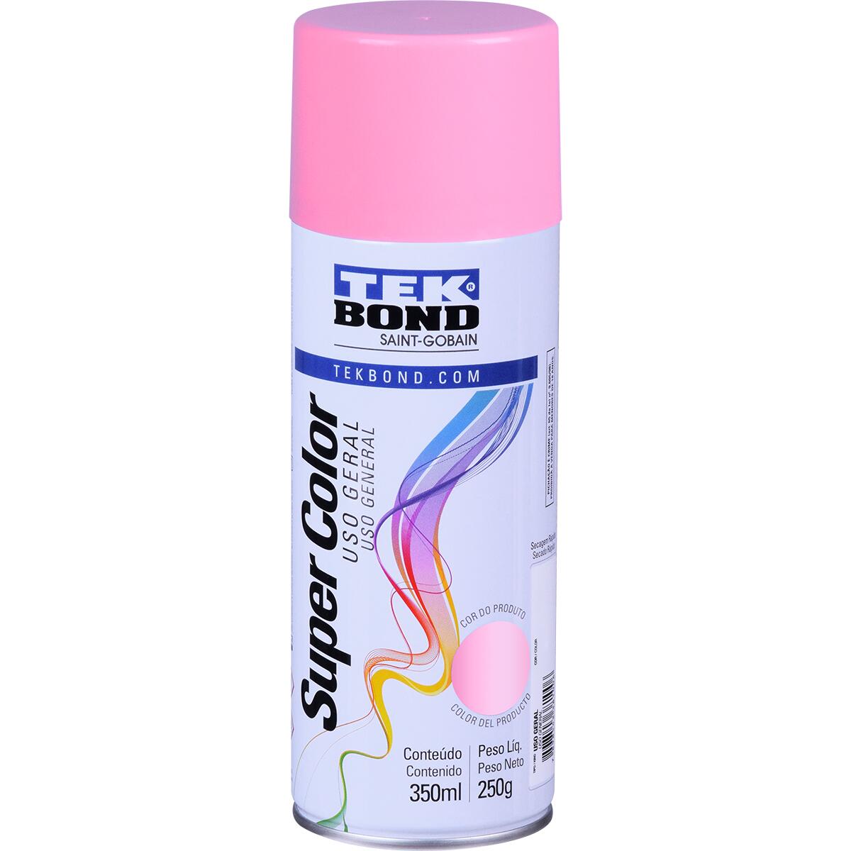 Tinta Spray Usogeral Rosa 350Ml Tekbond