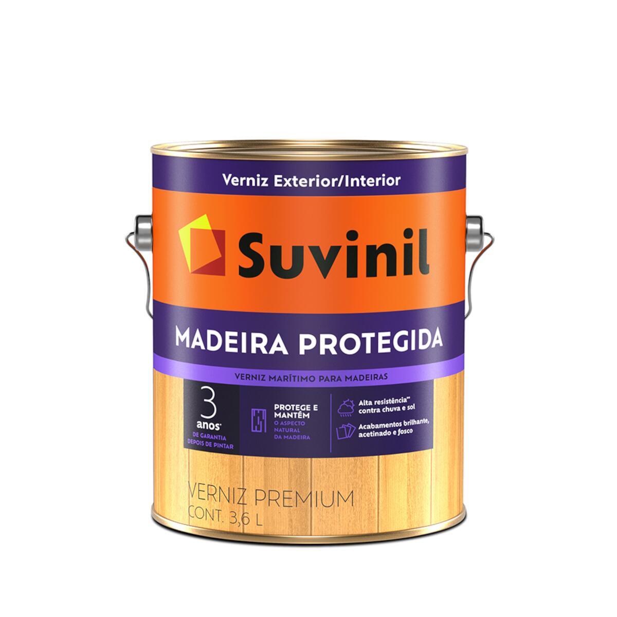 Verniz Marítimo Madeira Protegida Natural 3,6L Suvinil